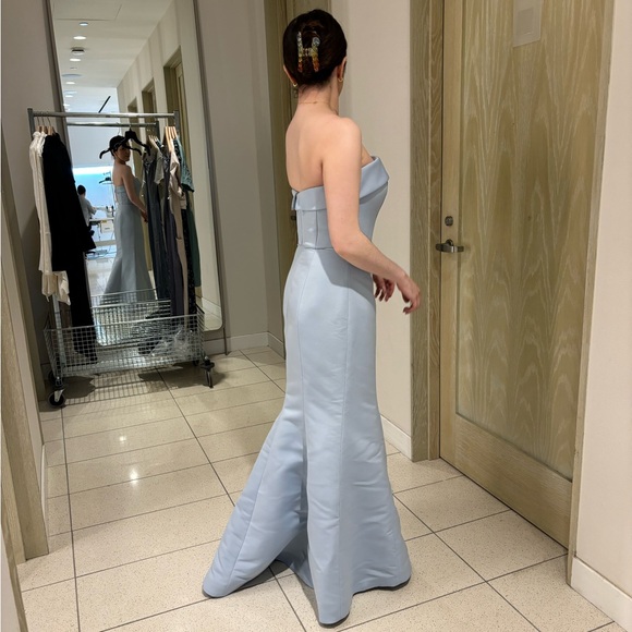 Amsale Jaylin Dress (Ice Blue, Size 8) - Picture 4 of 5